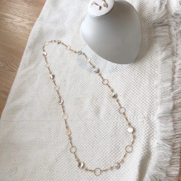 NEW Statement Sea Shell & Pearl necklace/earrings - Picture 7 of 8